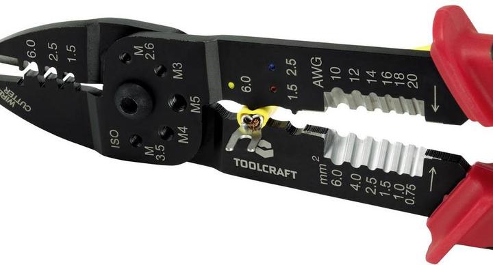 Produktbild Toolcraft Crimpzange 229 mm (243 mm)