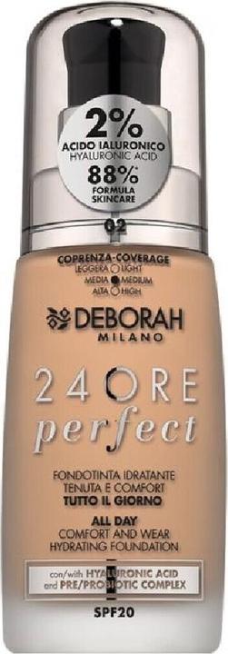 Actual product image Deborah Milano 24Ore Perfect Fond de Teint No 02 (2)