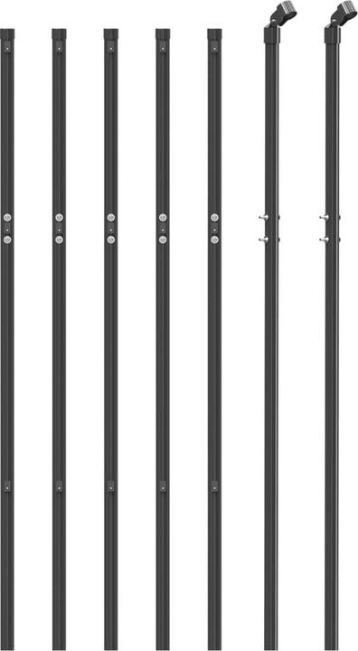 Actual product image VidaXL Maschendrahtzaun Anthrazit 1x10 m Verzinkter Stahl