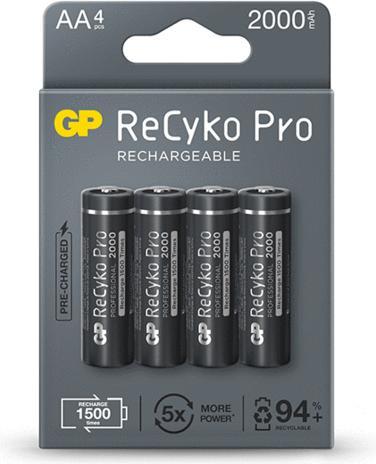 Produktbild GP Batteries ReCyko Pro AA (HR6) (4 Stk., AA, 2000 mAh)
