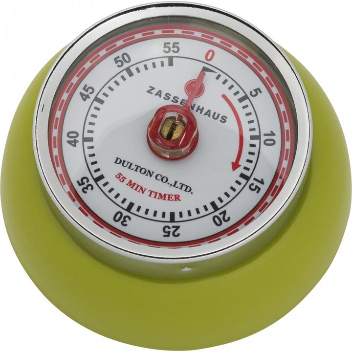 Actual product image Zassenhaus Timer with magnet metal kiwi