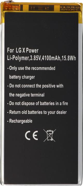 Actual product image AccuCell Akku LG X Power, Li-Polymer, 3,85V,, 15,8Wh, built-in, ohne Werkzeug