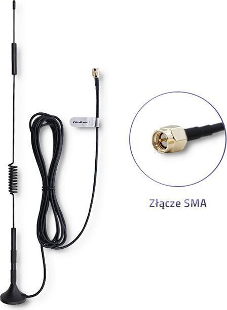 Actual product image Qoltec Omnidirectional Antenna 4G LTE DUAL 7dBI Indoor Outdoor (4G)