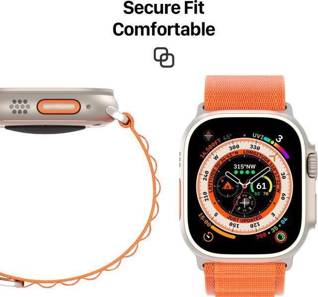 Actual product image Dux Ducis Sport Buckle Strap for Apple Watch 8/7/6/SE/5/4/3/2/1 (41, 40, 38mm) Strap GS Version - Or (41 mm, 38 mm, 40 mm, Nylon)