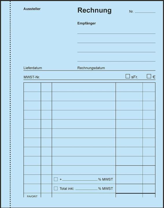 Immagine prodotto Favorit Fatture del libro copia carbone con carta autocopiante (100 x)