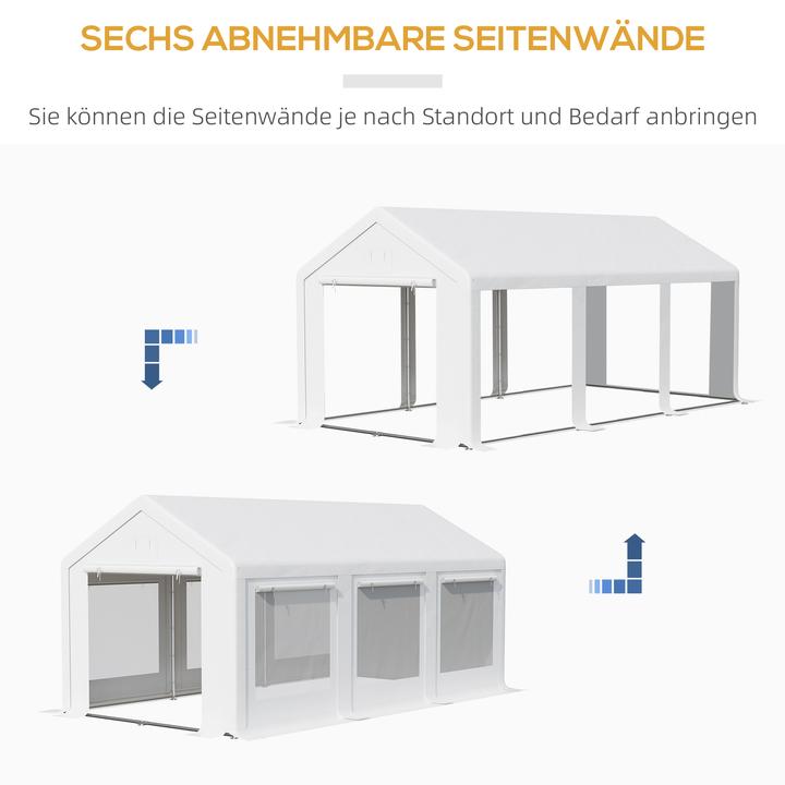 Produktbild Outsunny Partyzelt mit abnehmbaren Seitenwänden (595 cm, 295 cm)