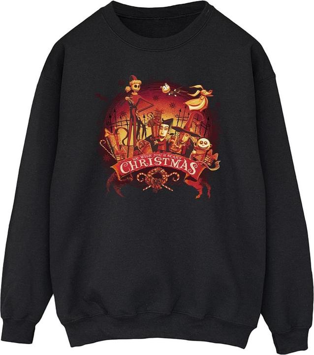 Disney The Nightmare Before Christmas Scary Christmas Sweatshirt (S)