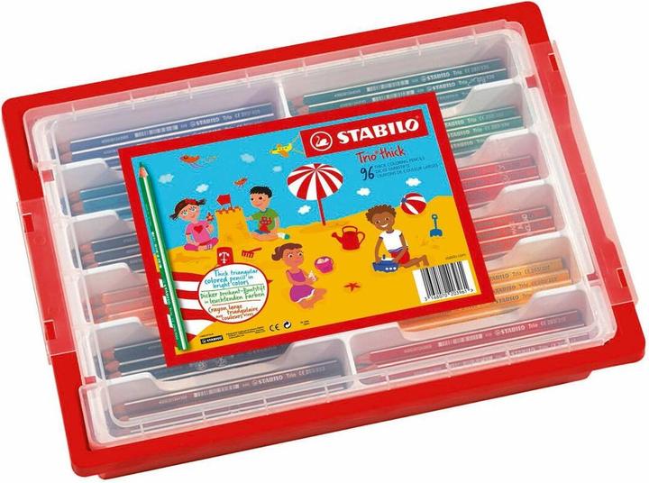 Produktbild STABILO Dreikant-Buntstift - Trio dick - 96er Box - mit 12 verschiedenen Farben (Mehrfarbig, 96 x)