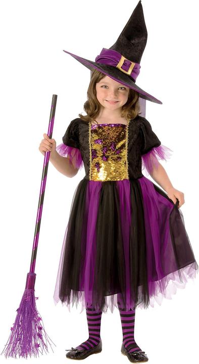 Actual product image Metamorph Color Magic Hexenkostüm für Kinder mit Wendepailletten (116)