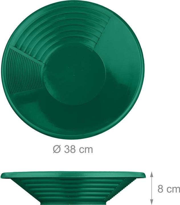Actual product image Relaxdays 2x gold panning pan