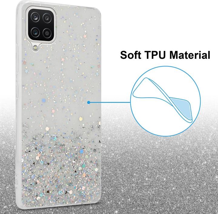 Image du produit Cadorabo Couverture TPU paillettes scintillantes (Samsung Galaxy A12, Samsung Galaxy M12)