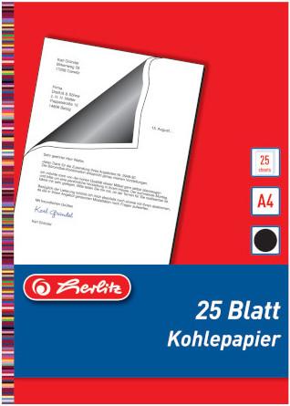 Image du produit Herlitz Papier carbone (25 x, A4)
