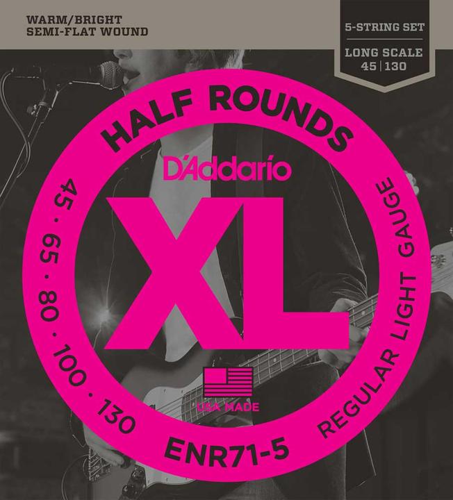 Actual product image D'Addario Enr71-5 (5 x, Electric bass, 0.13")