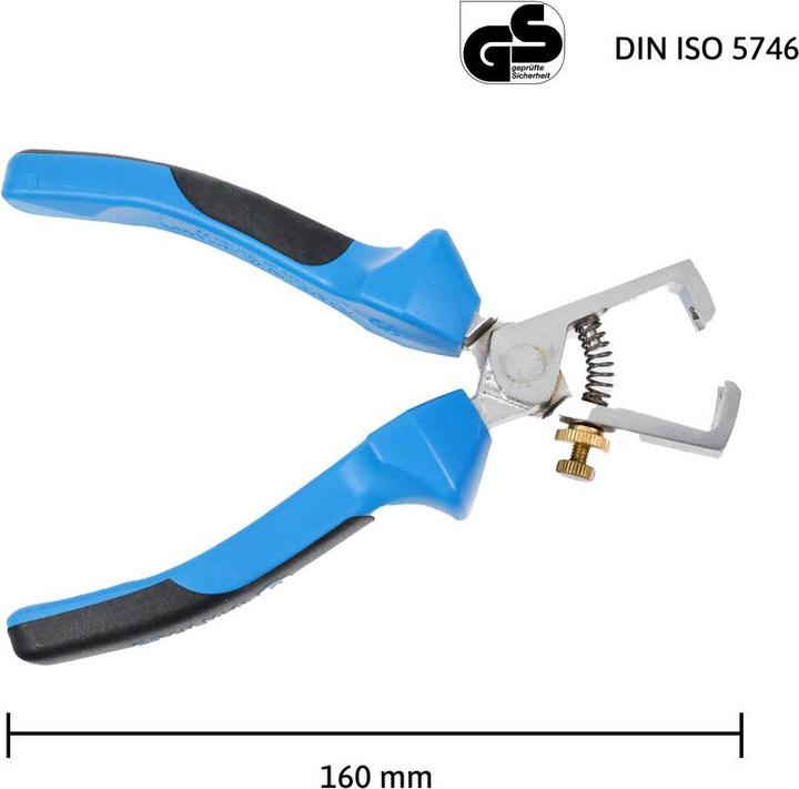 Produktbild Dönges Abisolierzange, verchromt, 160 mm (160 mm)
