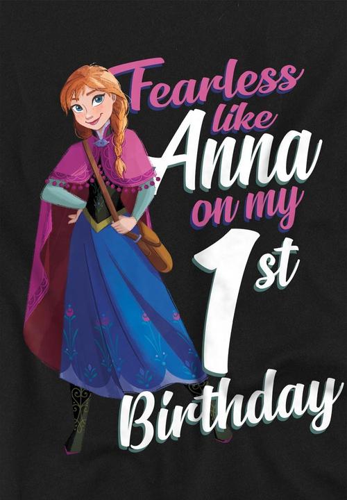 Immagine prodotto Disney Frozen Fearless Like Anna Maglietta 1° Compleanno Bambini (116)