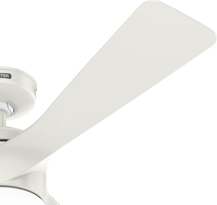 Produktbild Hunter Fans DC Deckenventilator Rosedale Weiss mit LED (45 dB)