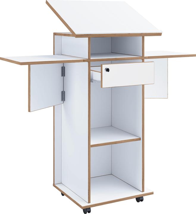 Actual product image VCM Holz Stehpult Rednerpult Rollen Salia
