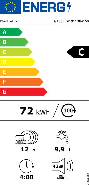 Etichetta energetica Electrolux Ga55libr