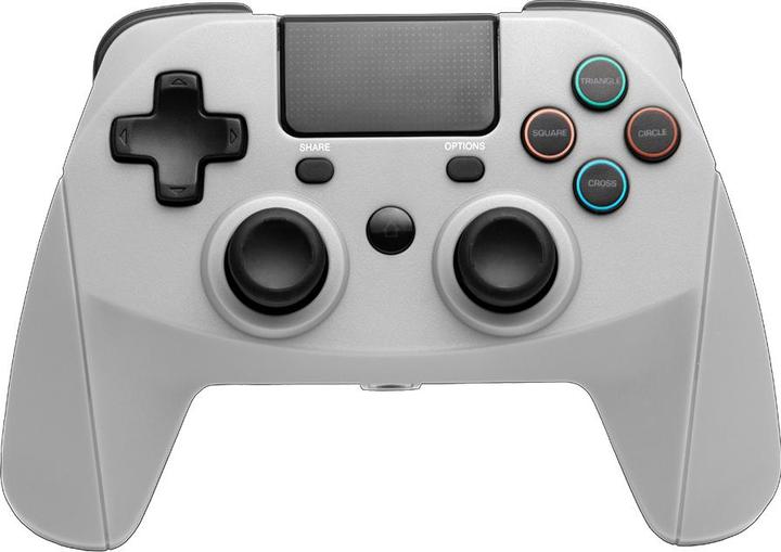 Actual product image Snakebyte Pad 4 S Wireless PS4 Controller - gray orange (PC, PS4)
