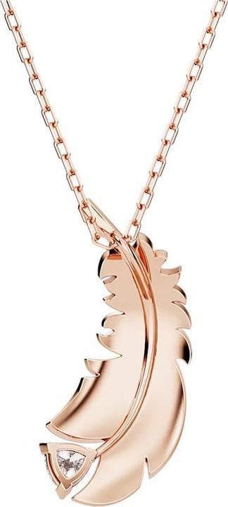 Image du produit Swarovski Nice Collier Plume Blanc Or rose (Métal Swarovski, 38 - 43 cm)