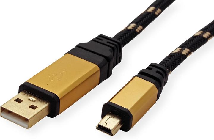 Produktbild Roline GOLD USB 2.0 Kabel, Typ A (0.80 m, USB 2.0)