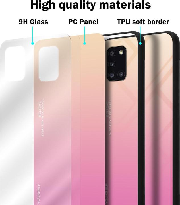 Immagine prodotto Cadorabo Copertura in vetro TPU 2 colori (Samsung Galaxy A31)