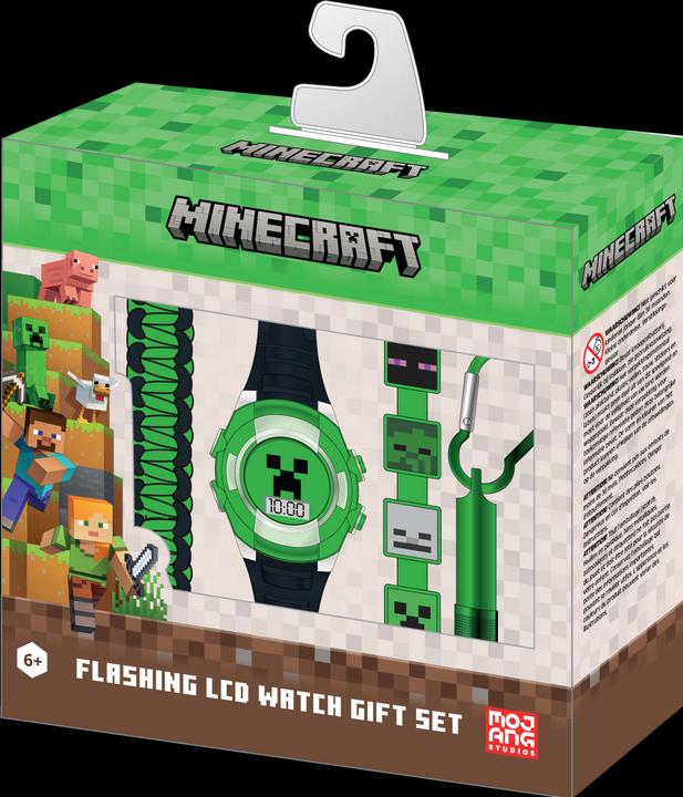 Accutime Set Minecraft (Digitaluhr, Geschenkset, 39 mm)