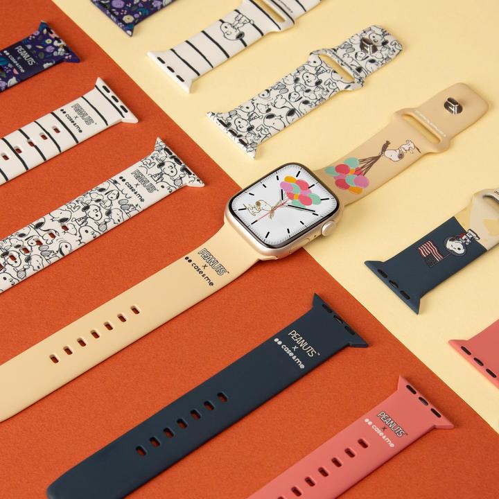 Image du produit Caseme Bracelet pour Apple Watch 42, 44, 45,49mm avec design Peanuts (42 mm, 44 mm, 45 mm, 49 mm, Silicone)