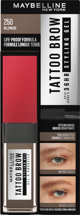 Immagine prodotto Maybelline New York Gel Styling Tattoo Brow 36H (259 Bionda)
