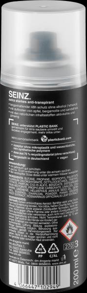Actual product image dm Seinz. Deo spray antiperspirant extra strong