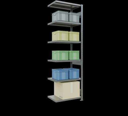 Actual product image Schulte Lagertechnik MULTIplus250 boltless add-on bay system with length bolts
