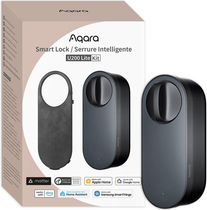 Actual product image Aqara Smart Lock U200 Lite Kit (Smartphone, Electronic numerical code, Fingerprint)