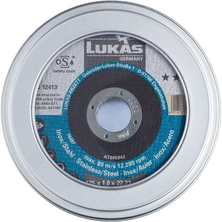 Produktbild Lukas 10x Trennscheiben in Dose T41 für Edelstahl 125x1mm gerade