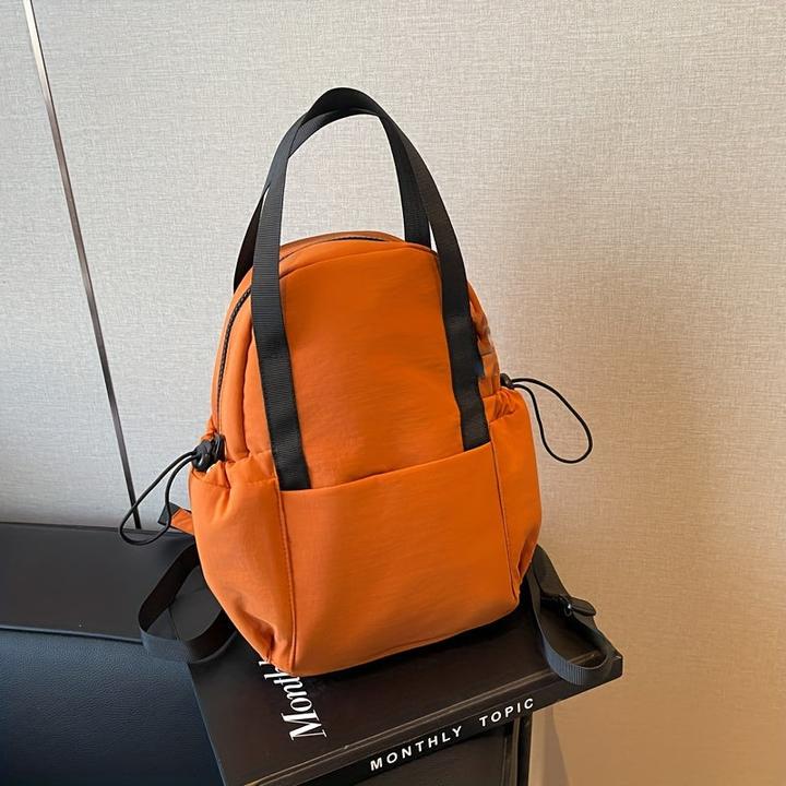 Only-Bags.Store Leichter Nylon-Rucksack, Mode Crossbody Chest Bag, Solid Color Fitness Bag