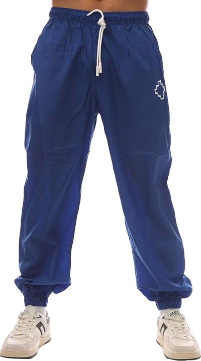 Actual product image Marcelo Burlon Mens Tempera Nylon Cross Jogging Bottoms (M)