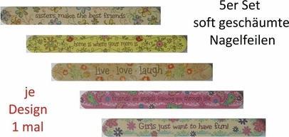 Produktbild MGA Nagelfeile Soft geschaeumt 18cm in Box m.Spruechen