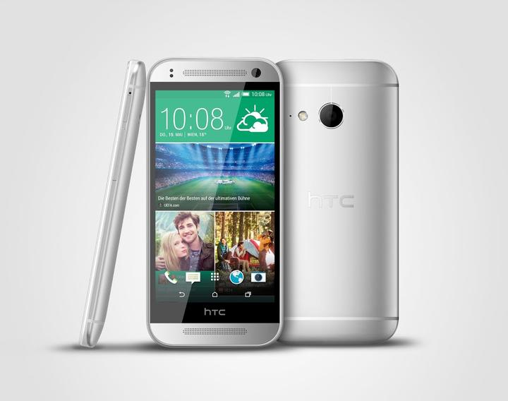 Actual product image HTC One Mini 2 (16 GB, Glacial Silver, 4.50", Single SIM, 13 Mpx, 4G)