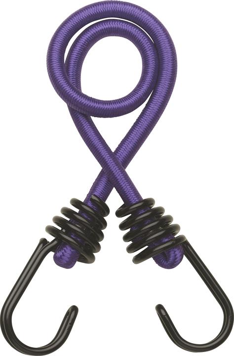 Thirard Set di 2 morsetti in gomma con ganci, 8mmx45cm, viola