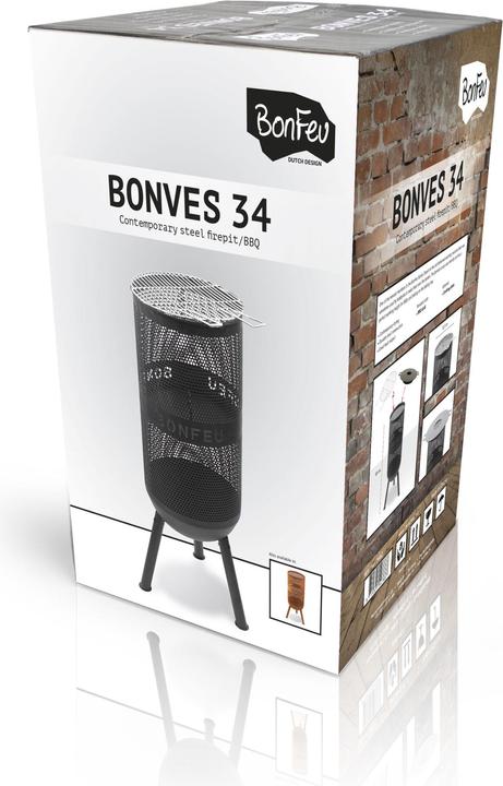 Image du produit Bonfeu BonVes 34 Corbeille à feu noire (34 cm)