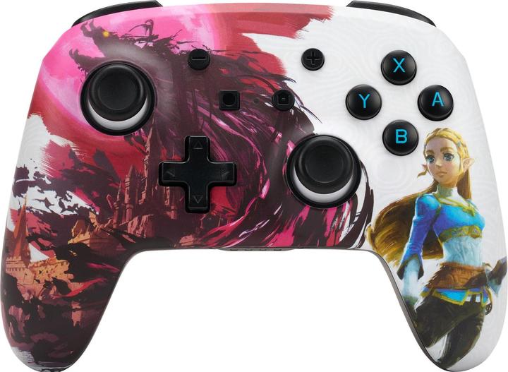 Image du produit PowerA Manette Switch sans fil améliorée - Zelda Blood Moon (rose/blanc) (Switch Lite, Switch)
