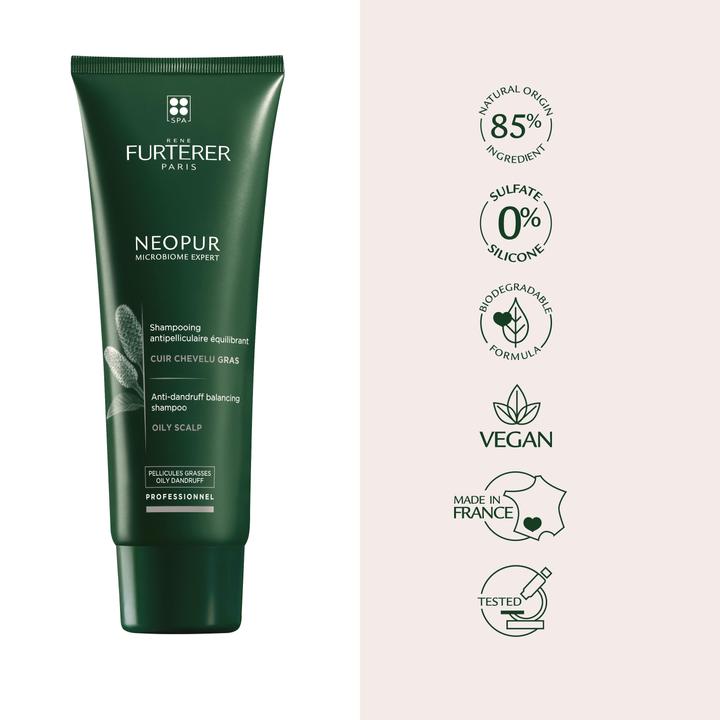 Actual product image Rene Furterer Neopur - Anti-Dandruff Shampoo - Oily Dandruff (250 ml)