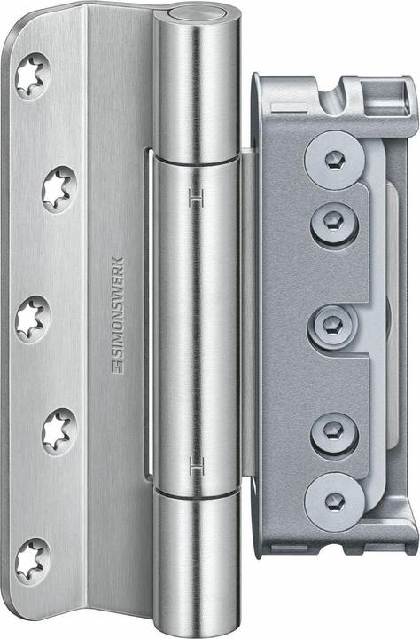 Immagine prodotto Simonswerk Sistema di cerniere per porte anteriori BAKA Protect 4049 3D, 1 set = 3 pezzi. In acciaio inox
