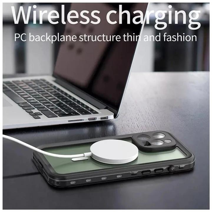 Produktbild Redpepper Apple iPhone 14 - IP68 Dot+ Series Wasserdichtes Outdoor Case mit Magsafe, schwarz (Apple iPhone 14)