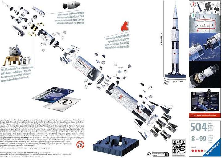 Immagine prodotto Ravensburger Apollo Saturn V Rocket (440 pezzi)