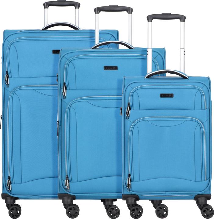 D&N Travel Line 9204 4 Rollen Kofferset 3-teilig (202 l, XL (ab 115l))