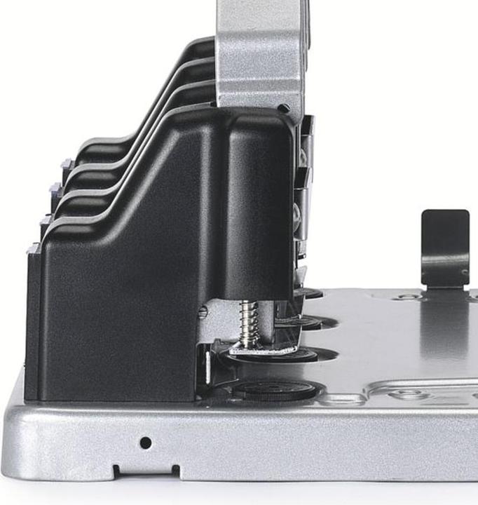 Produktbild Rexel Vierfachlocher HD4150, schwarz-silber Stanzleistung: 150 Blatt, aus Metall, Anschlagschiene aus