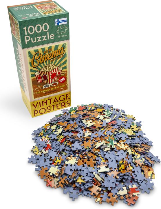 Produktbild Tactic Puzzle 1000 Vintage: Retro-Kino (1000 Teile)