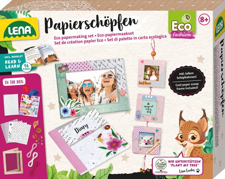 Lena Eco Papierschöpfen, FSC RECYCLED, Faltschachtel