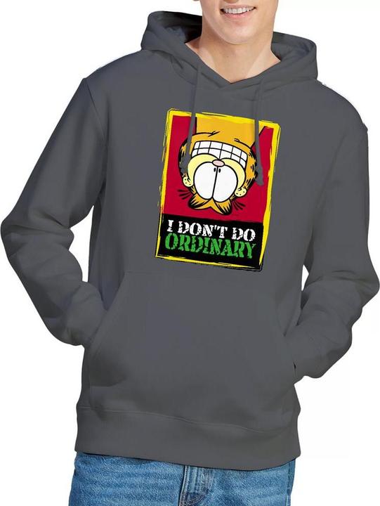 Immagine prodotto Garfield I Don't Do Ordinary Felpa con Cappuccio Uomo (L)