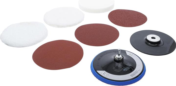 Actual product image BGS Grinding and Polishing Set | Ø 180 mm | 8 pcs. (40, 80, 120)